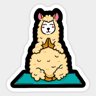 Llama Yoga Sticker